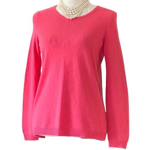 Talbots 100% Cashmere pink long sleeve petite sweater size sp - Picture 2 of 7